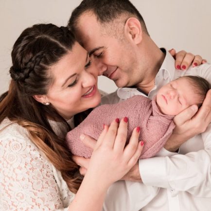 Familienfoto mit Baby